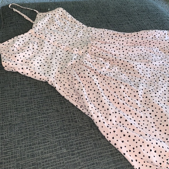 H&M pink hearts mini dress - Picture 3 of 4